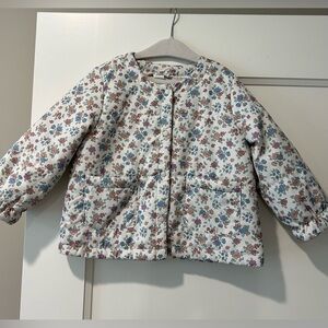 H&M Kids Ditsy Floral Lightweight Quilted Jacket Size 2T